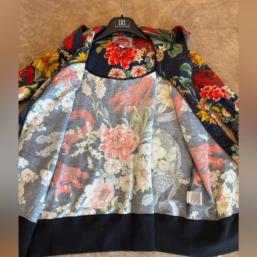 Johnny Was Dragona Modern Zip Up Hoodie Sold Out Online Size S - Picture 10 of 11